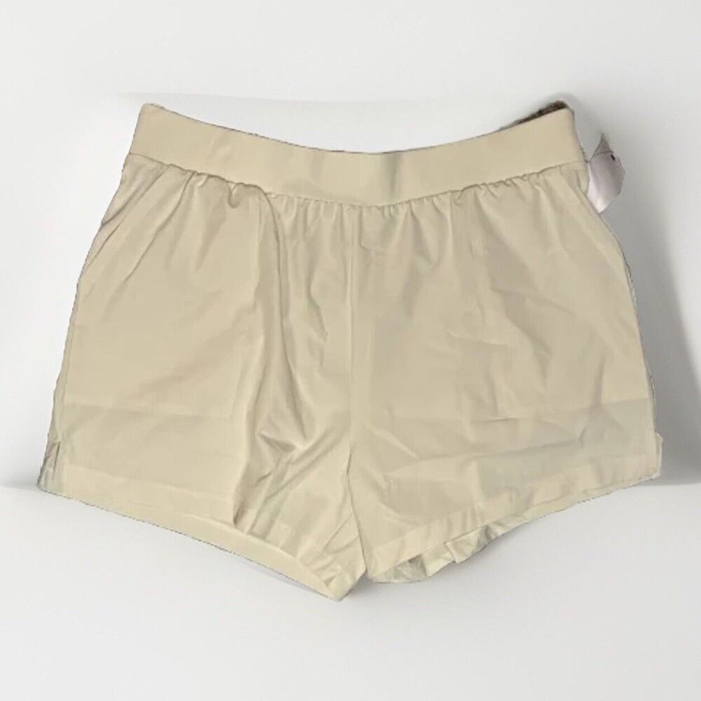 Kinesis NWT Athletic Shorts Birch Creme Women's Size XLarge  Tennis Pickleball